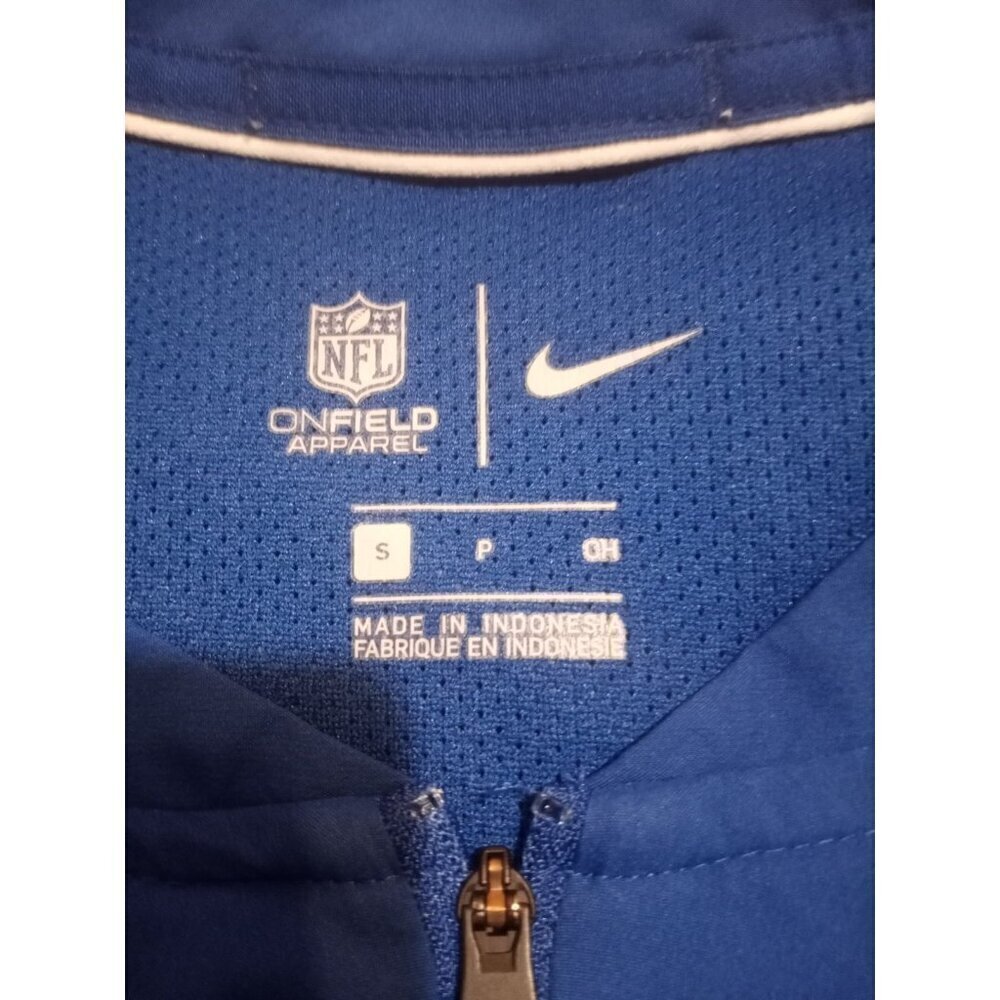 Nike NFL On Field Apparel Men's 1/4 Zip Indianapolis Colts Blue Shirt Small S - Picture 11 of 15